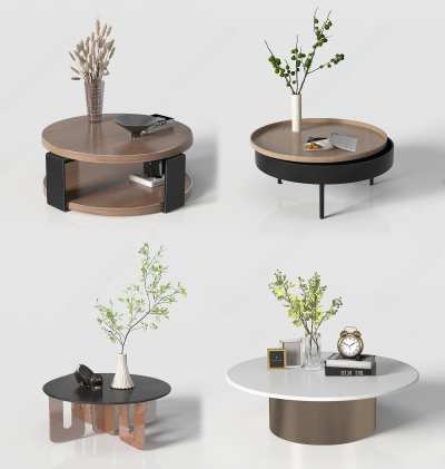 现代茶几3D模型下载